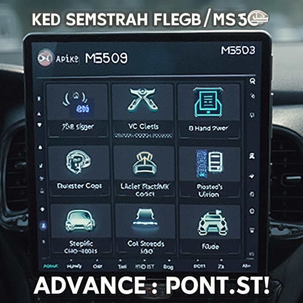 MS509 Advanced Features Menu