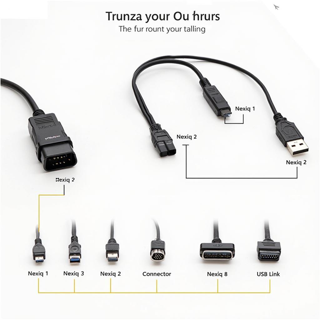 Different Nexiq OBD2 Cable Types