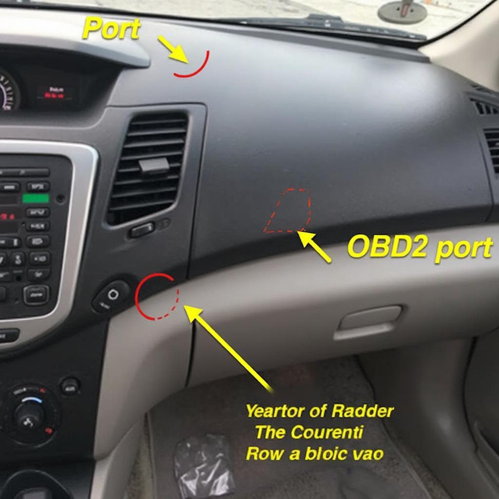 Nissan Teana OBD2 Port Location