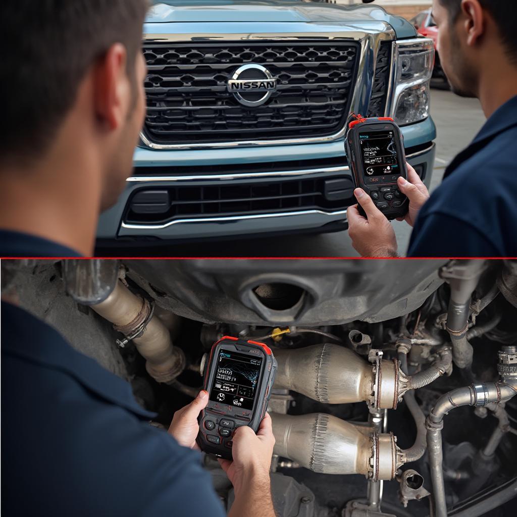 Diagnosing P0420 on a Nissan Titan