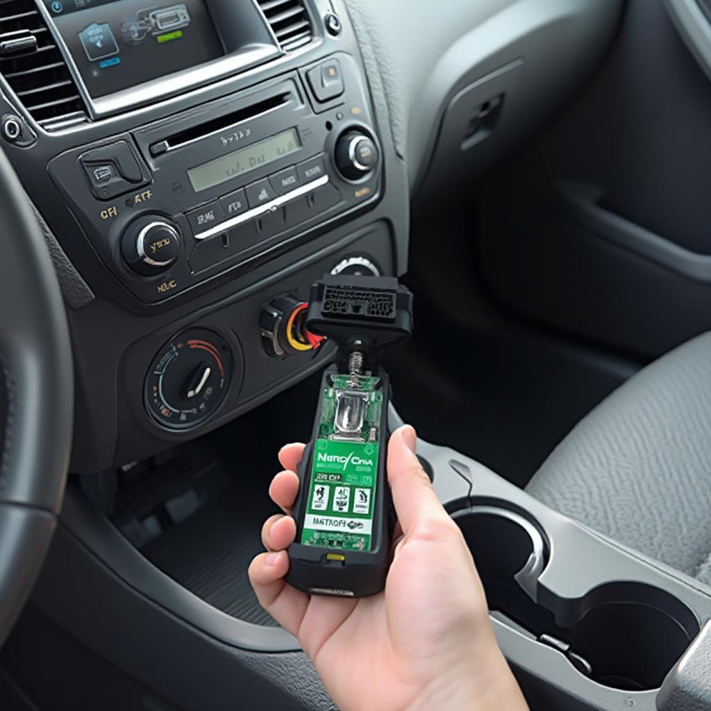 Nitro Chip OBD2 Connected to a Car's ECU