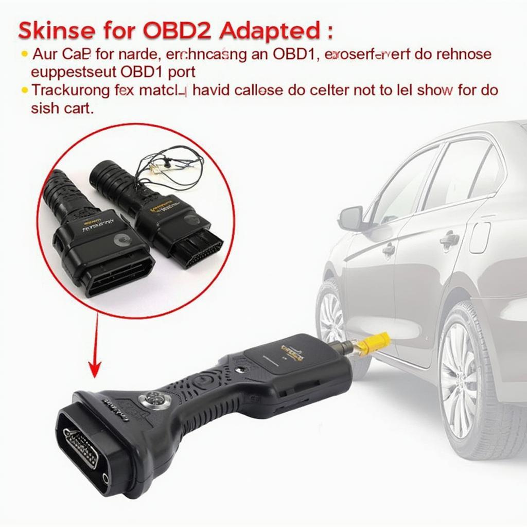 OBD1 Adapter for OBD2 Scanner