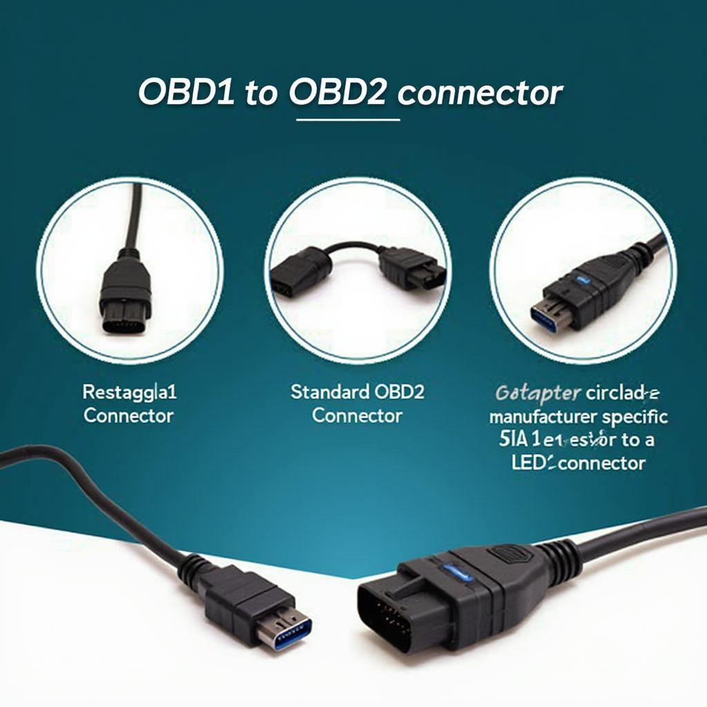 Different Types of OBD1 to OBD2 Connector Cables