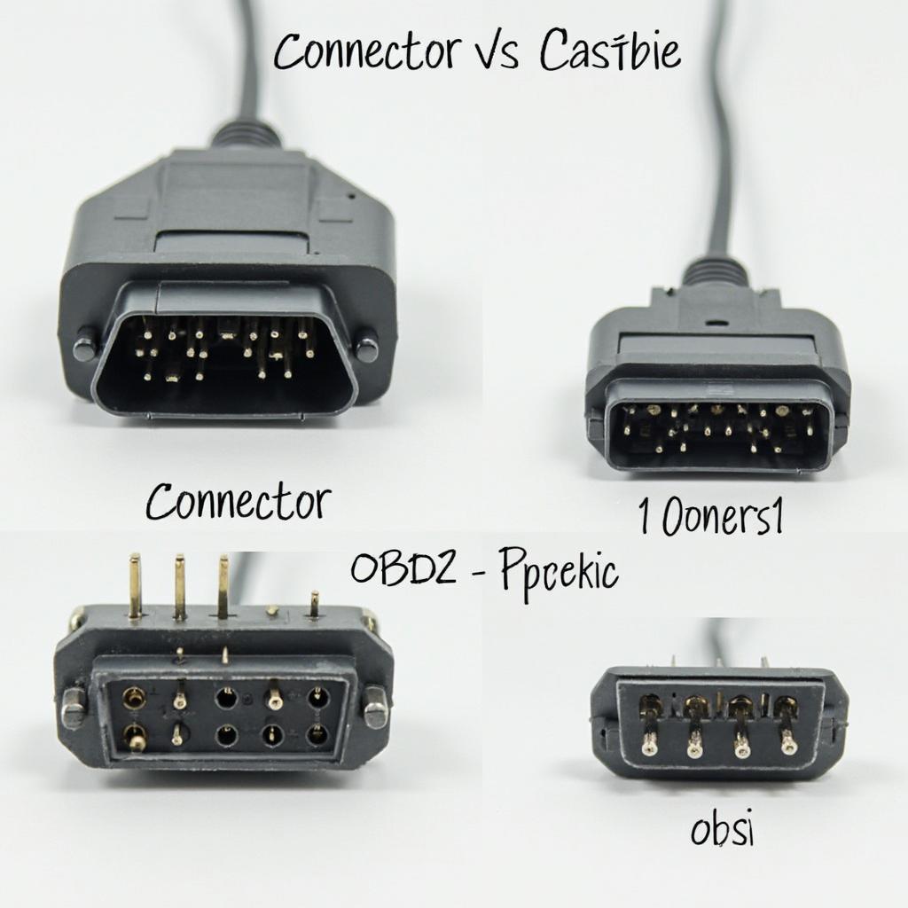 OBD1 and OBD2 Connector Comparison