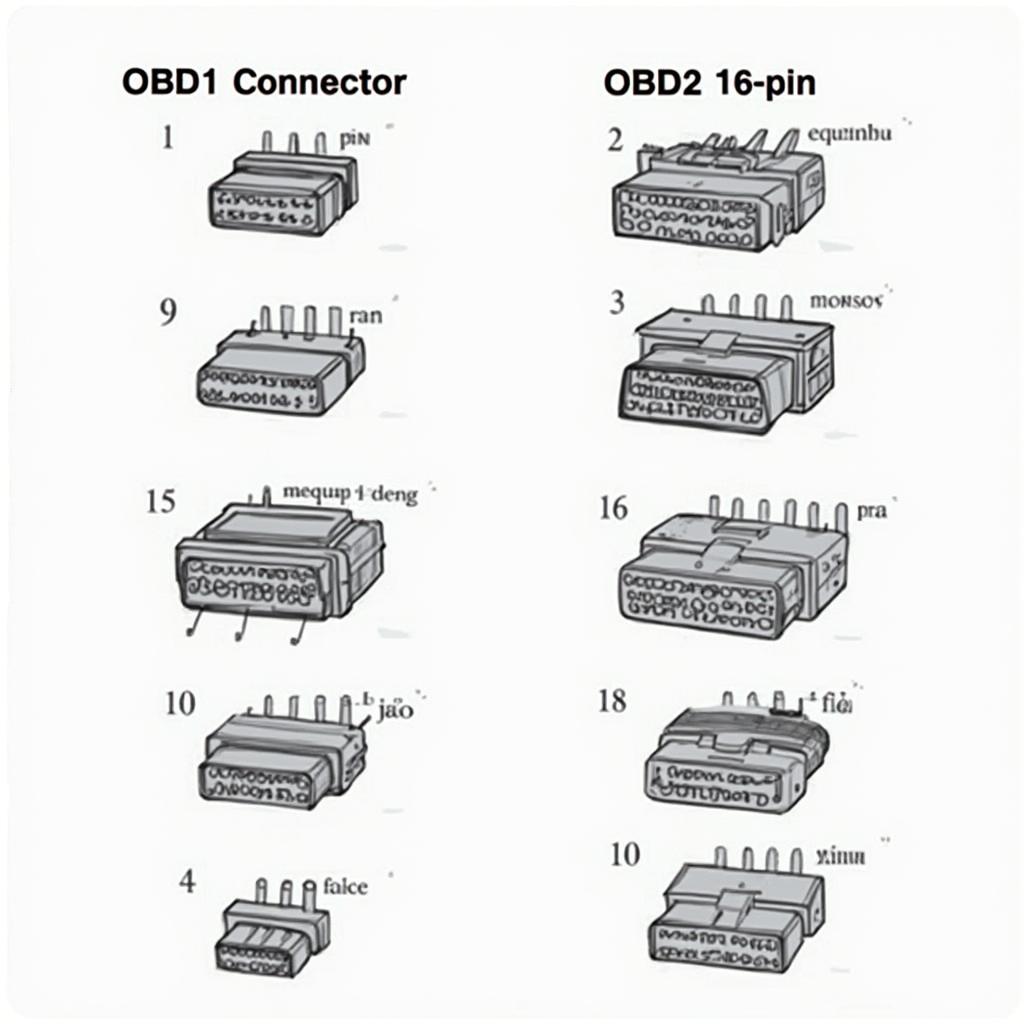 OBD1 vs OBD2 Connectors Comparison