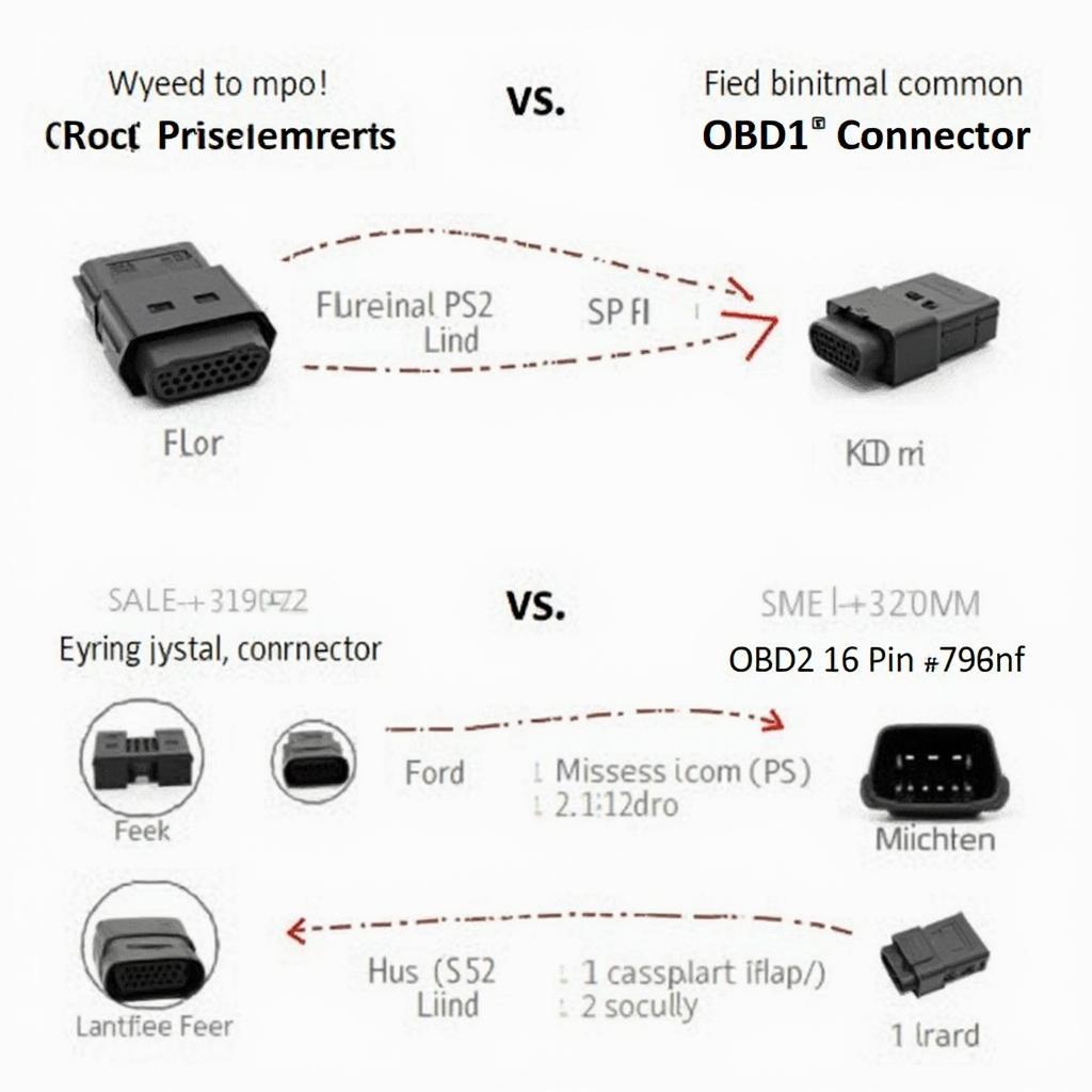 OBD1 vs OBD2 Ford Connector Comparison