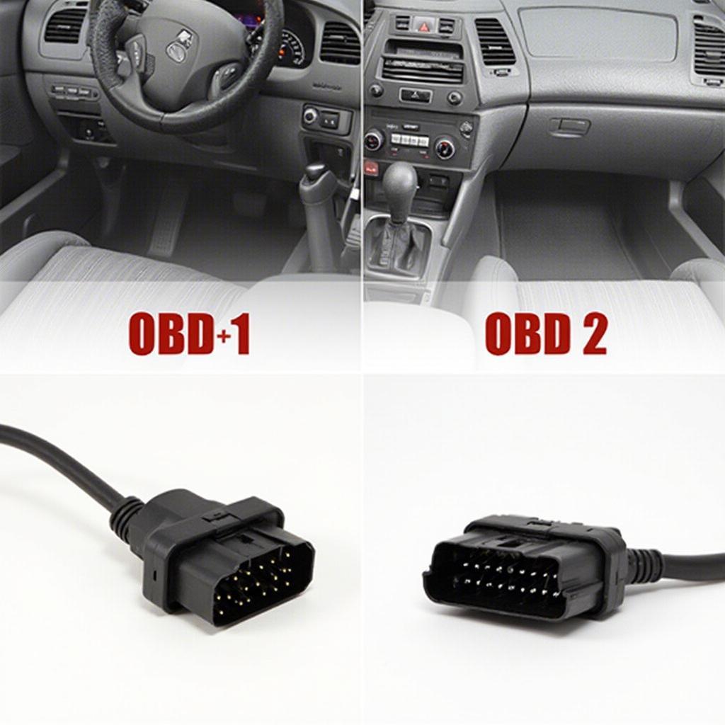 OBD1 and OBD2 Connector Comparison in Acura Integra