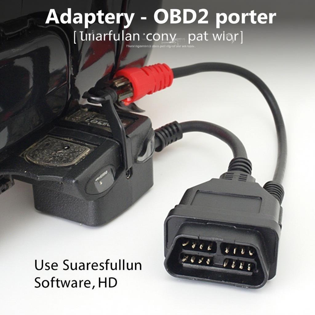 OBD2 Adapter Connected to Car