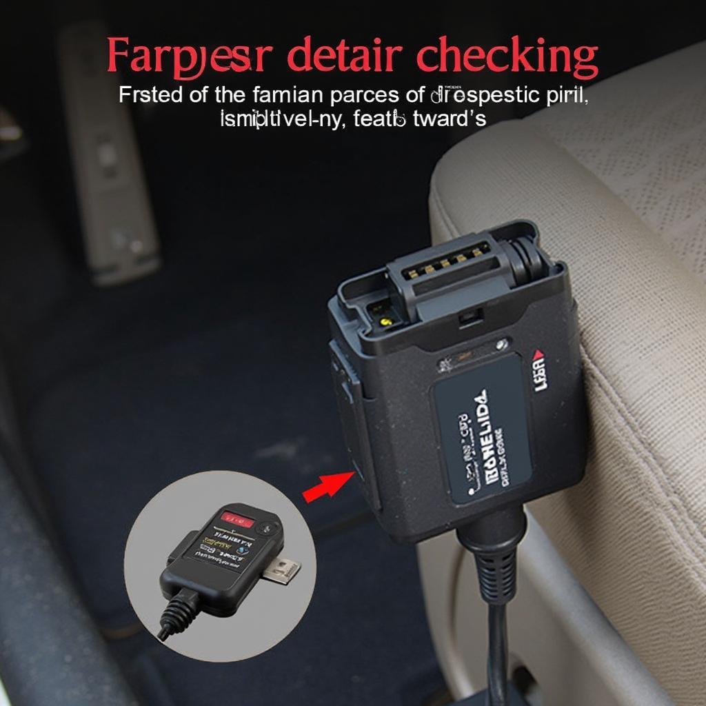 OBD2 Adapter Connected to a Car