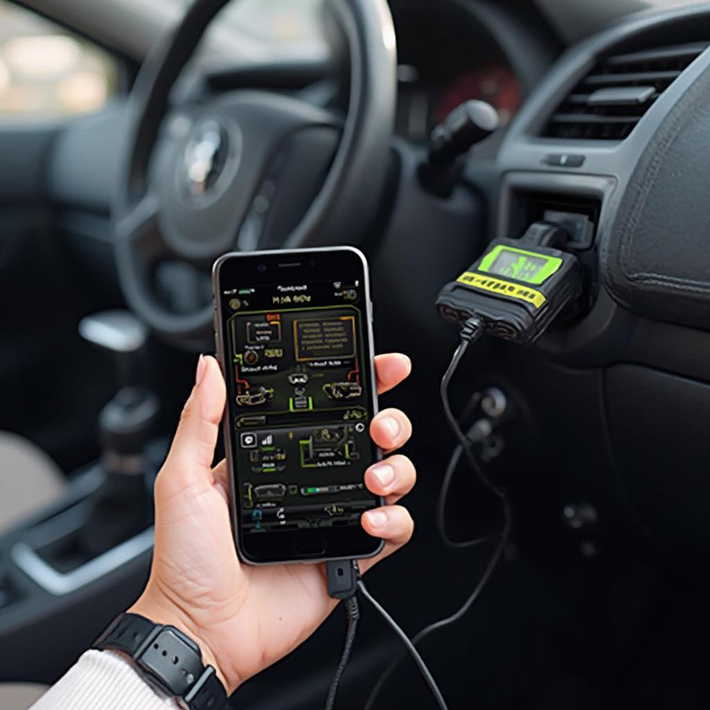 Using an OBD2 adapter with a smartphone to diagnose car problems