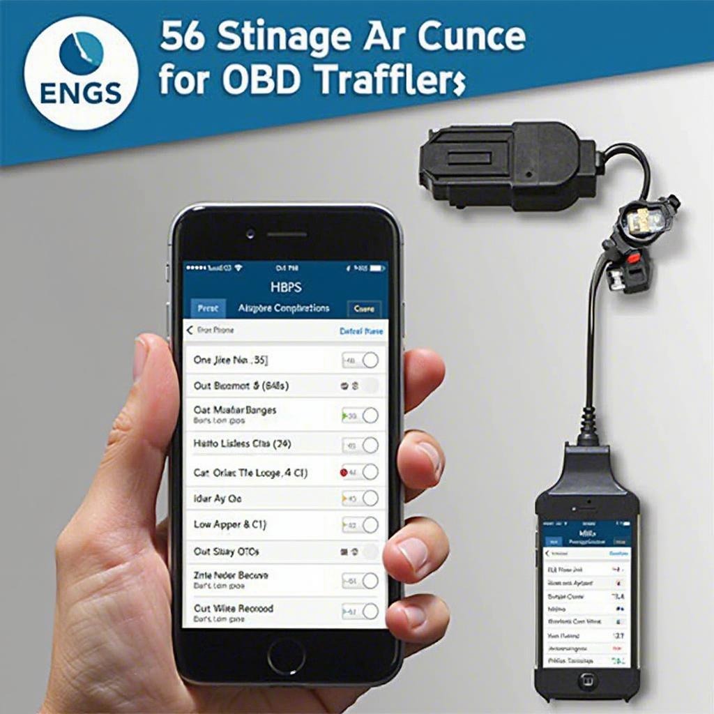 OBD2 Adapter Displaying DTC Codes