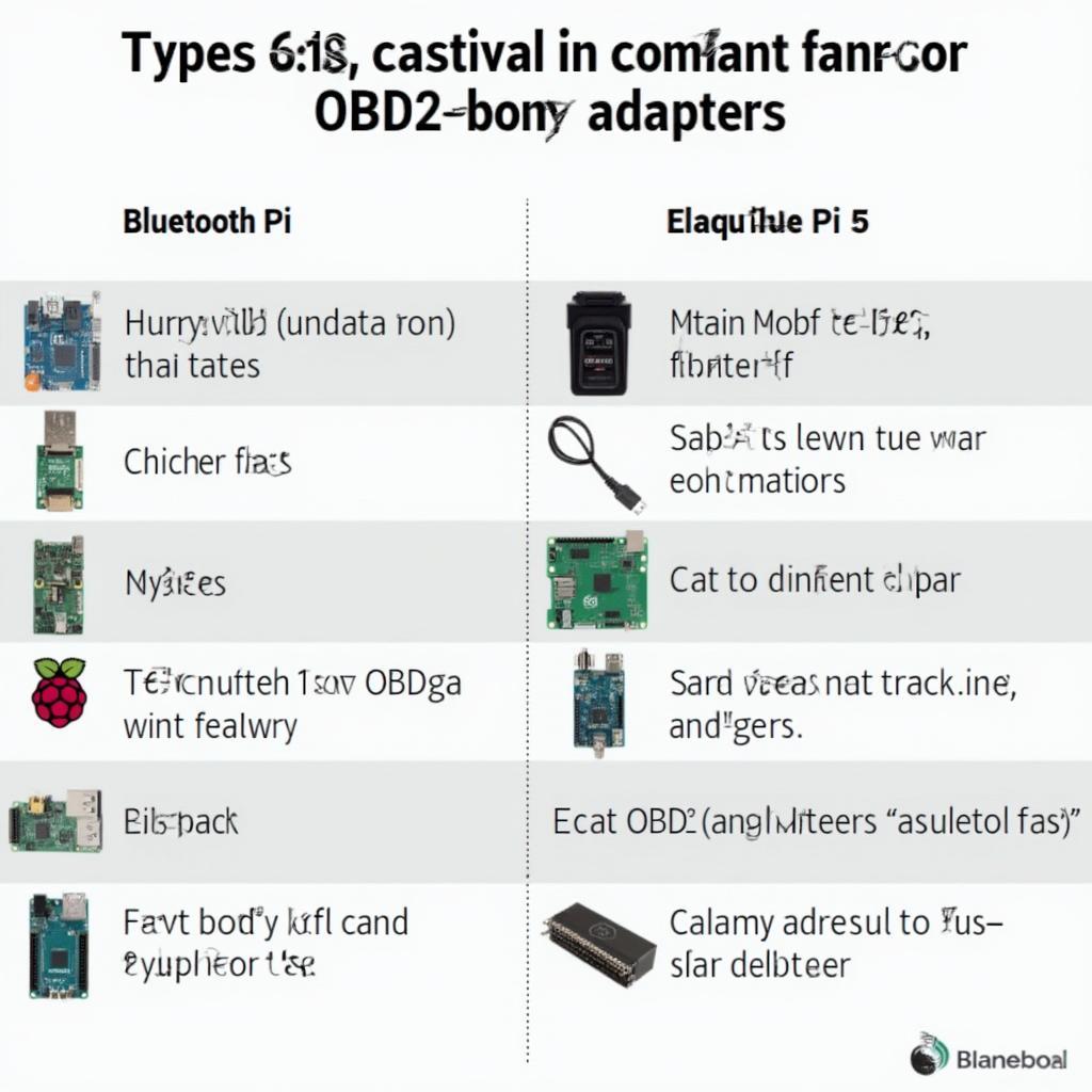 Different OBD2 Adapter Types for Raspberry Pi Connection