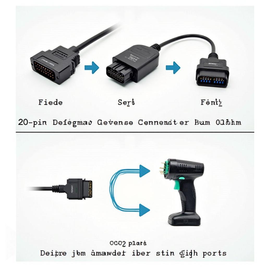 OBD2 Adapters for Various Vehicle Connectors