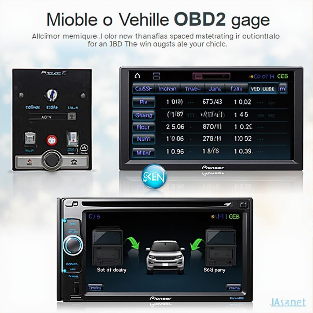 OBD2 App Displayed on AVH-4200 Screen