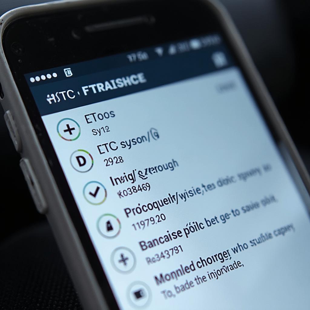 An OBD2 app interface displaying diagnostic trouble codes (DTCs) for a Toyota Prius.