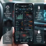 OBD2 App Features Displayed on a Smartphone