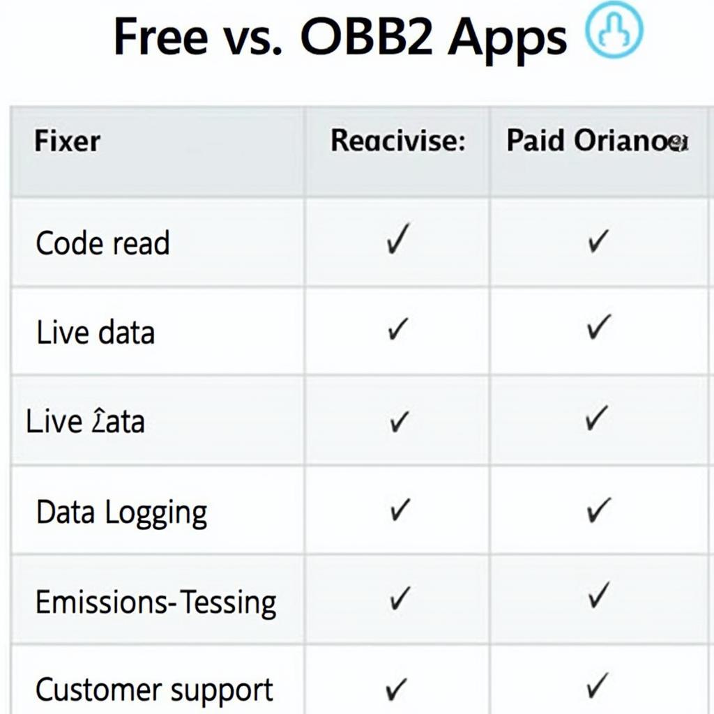 OBD2 App Features Comparison