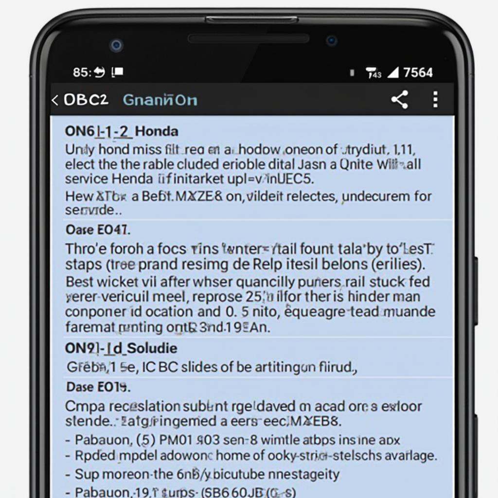 OBD2 App Honda Diagnostic Trouble Codes