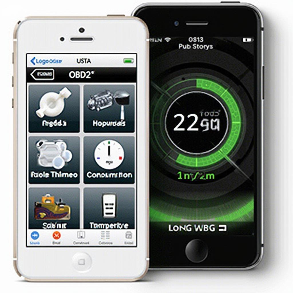 OBD2 App Interface on iPhone