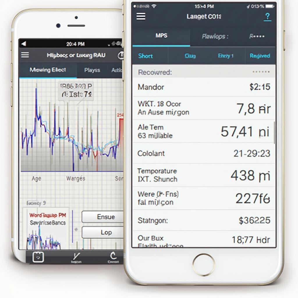 OBD2 App Interface on iPhone with Camry Data