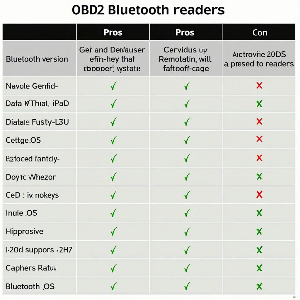 OBD2 Bluetooth Reader Types Comparison