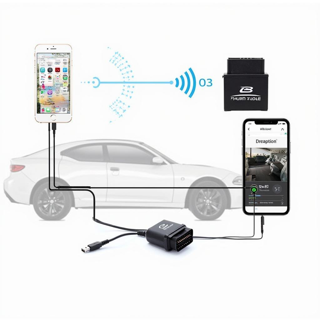 OBD2 Bluetooth Remote Start System Components