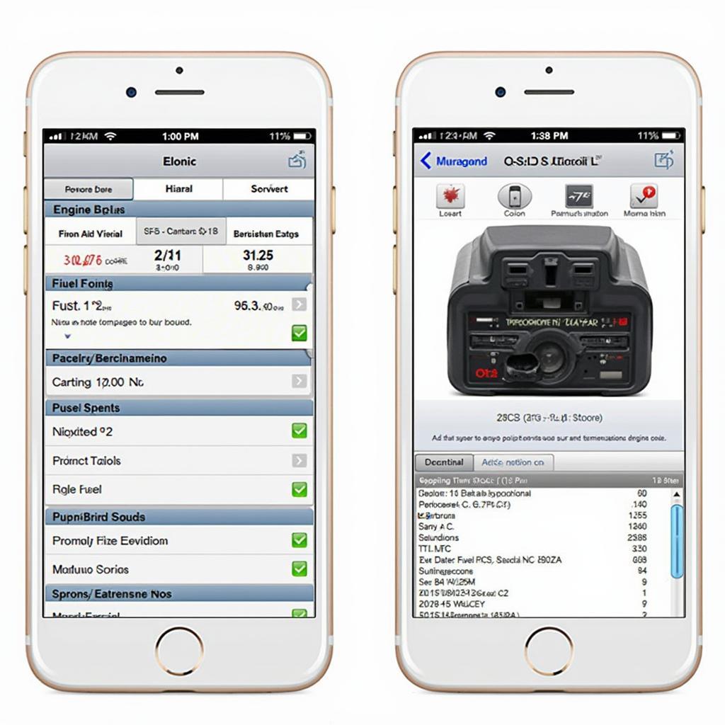 OBD2 Bluetooth Scanner App Interface