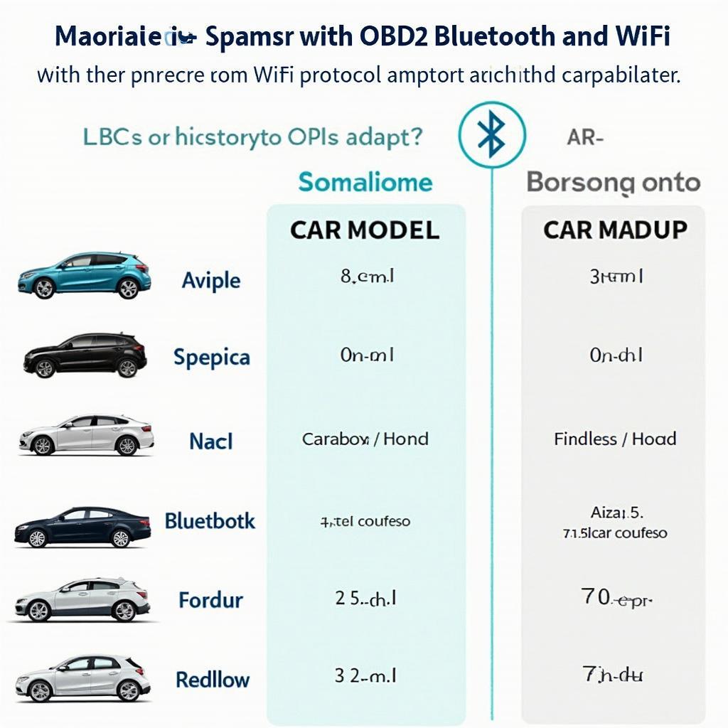 OBD2 Bluetooth Wifi Adapter Compatibility Chart