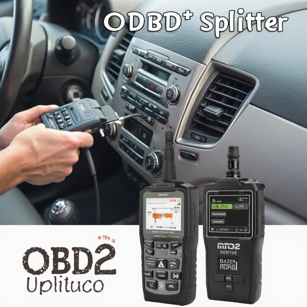 Connecting OBD2 Splitter with Radar Meter and Other Diagnostic Tools