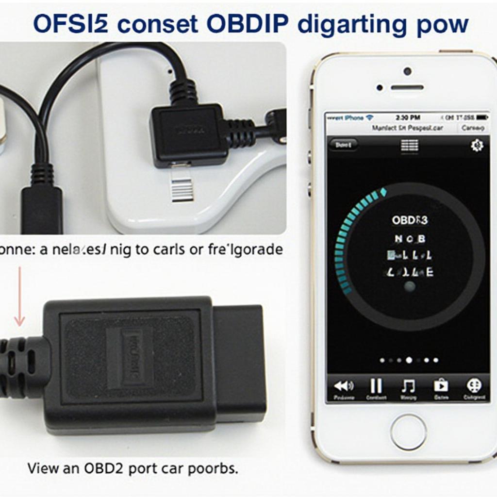 Connecting OBD2 Cable to iPhone 5