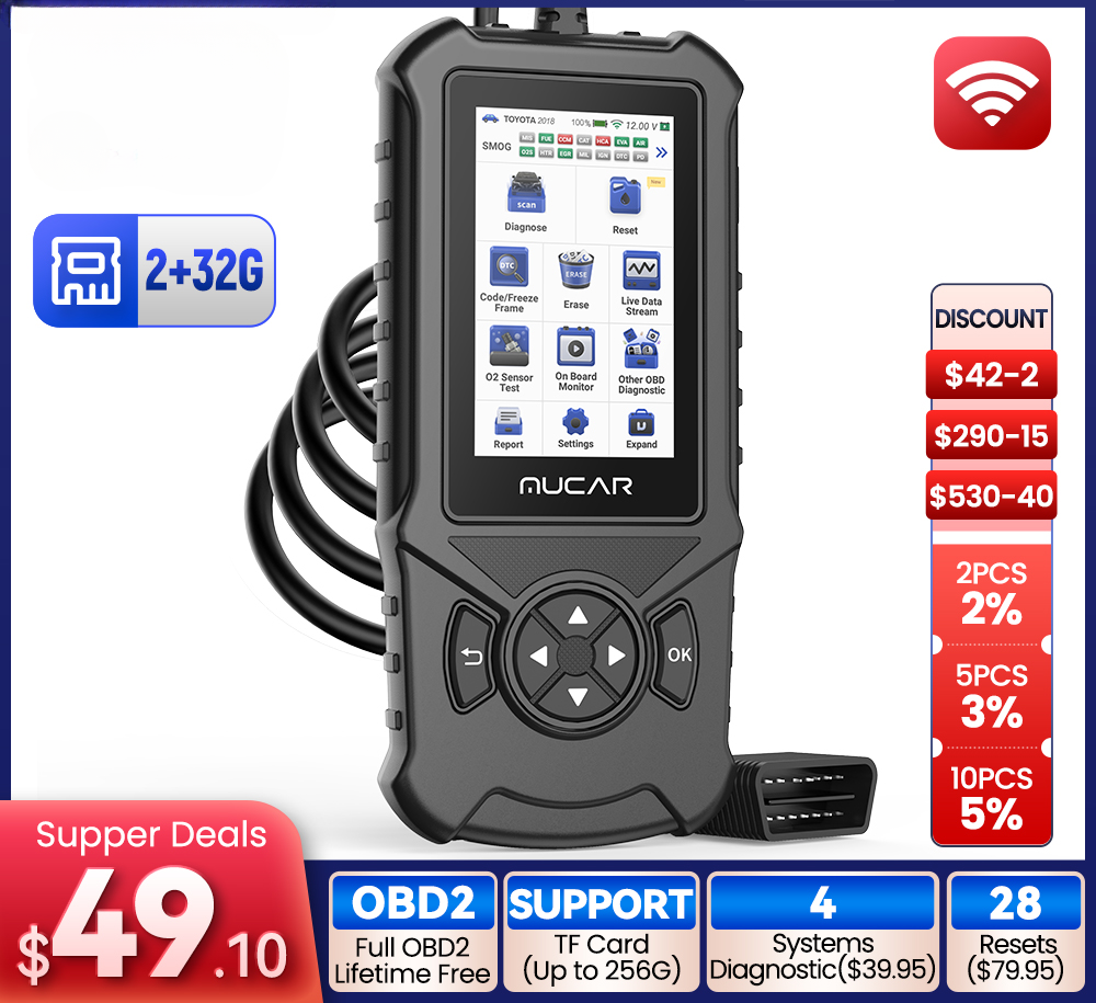 Obd2 Car Auto Diagnosis Tools Obd2 Scanner Automotive Code Reader Check Motor