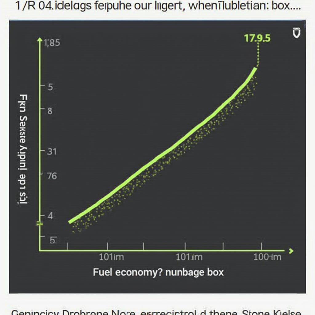 A graph showing the claimed fuel economy improvements of an OBD2 chip tuning box.