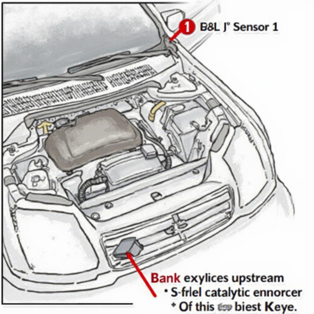 OBD2 Code P0030: Bank 1 Sensor 1 Location