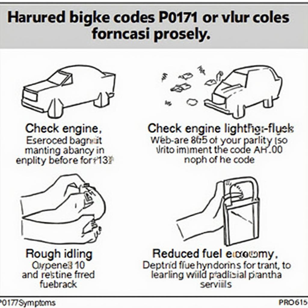 Symptoms of a P0171 Code