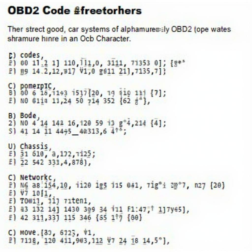 Understanding OBD2 Code Structure