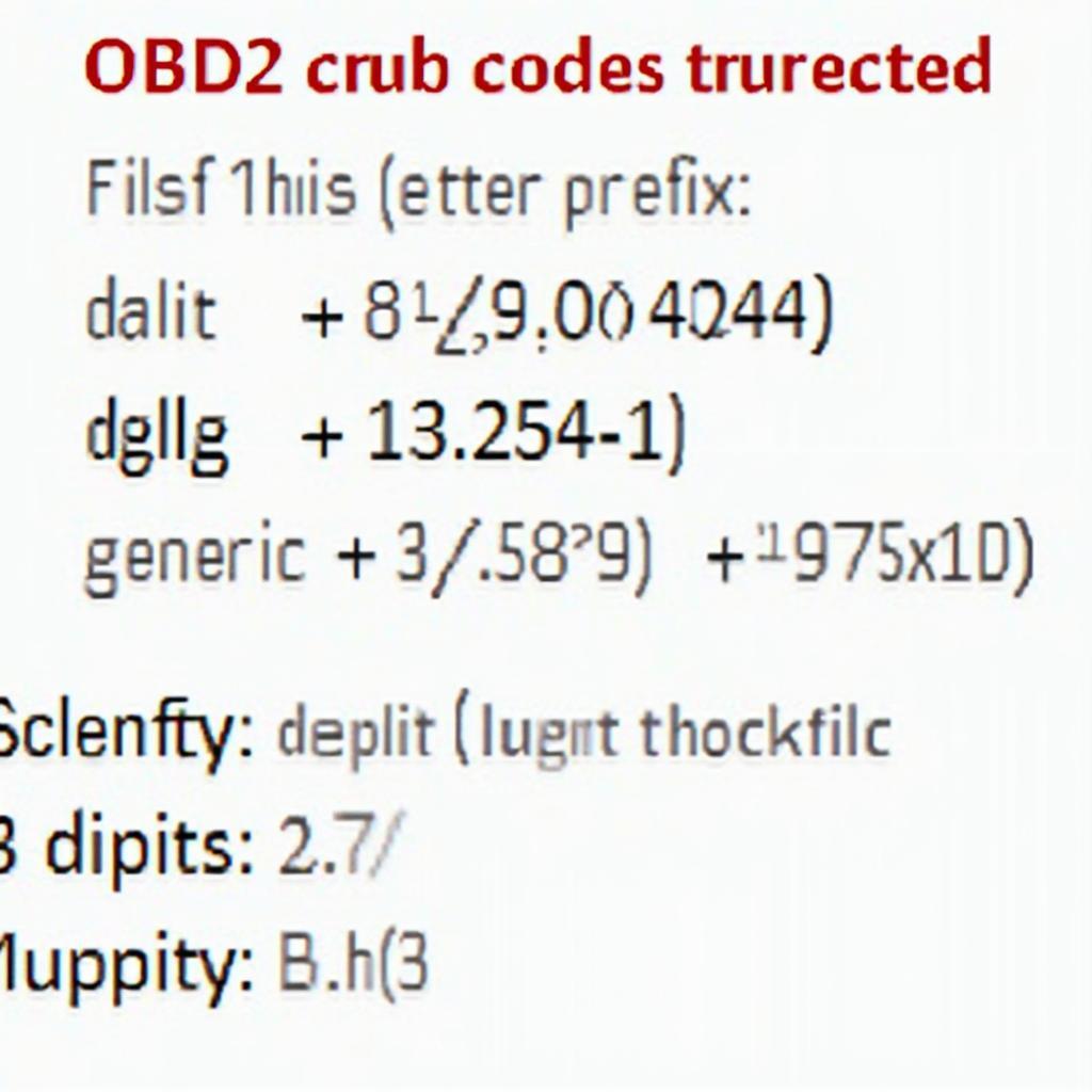 OBD2 Code Structure