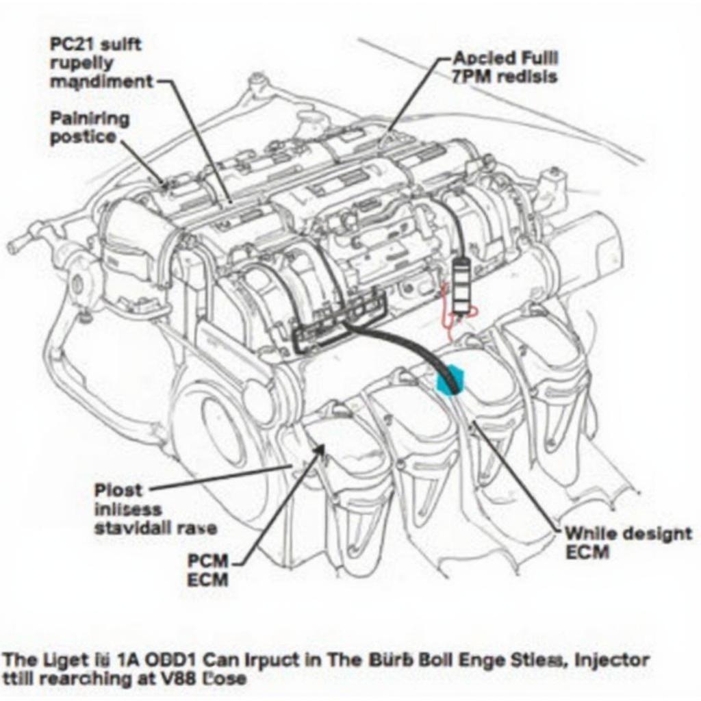 OBD2 Codes 201-206 Injector Circuit Diagram