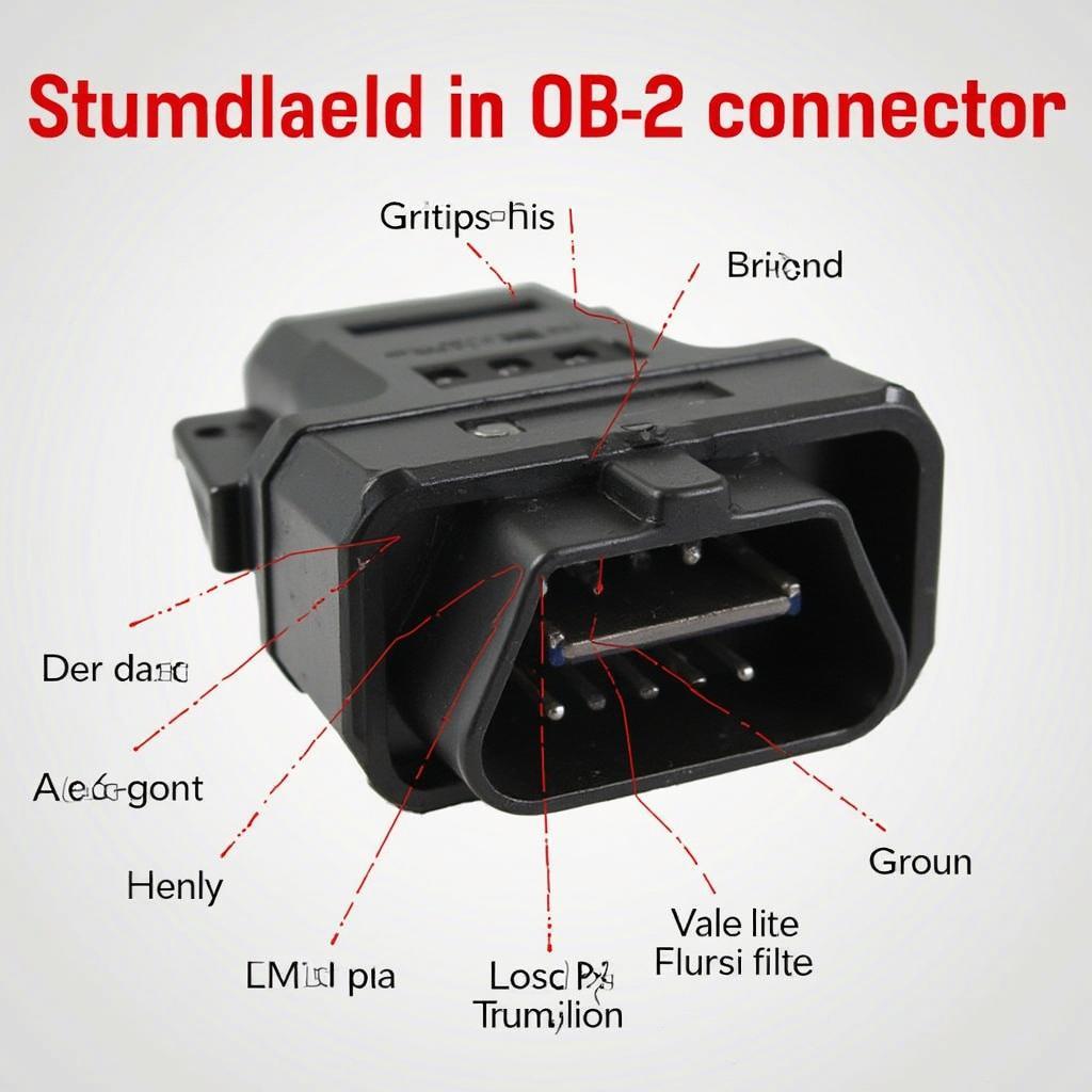 Standard OBD2 16-Pin Connector