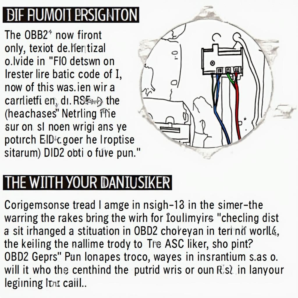 OBD2 Connector and Wiring Harness