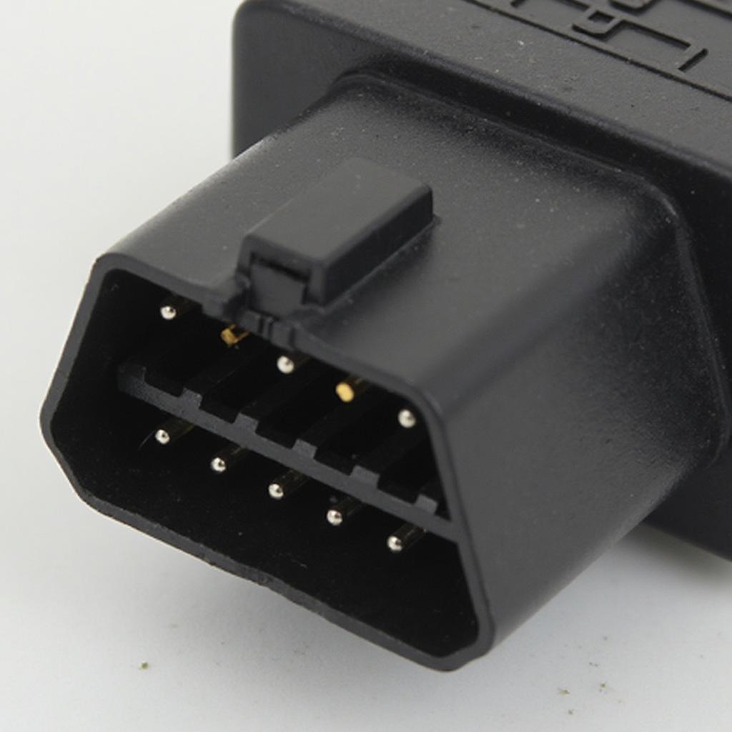 Close up of a standard OBD2 Connector