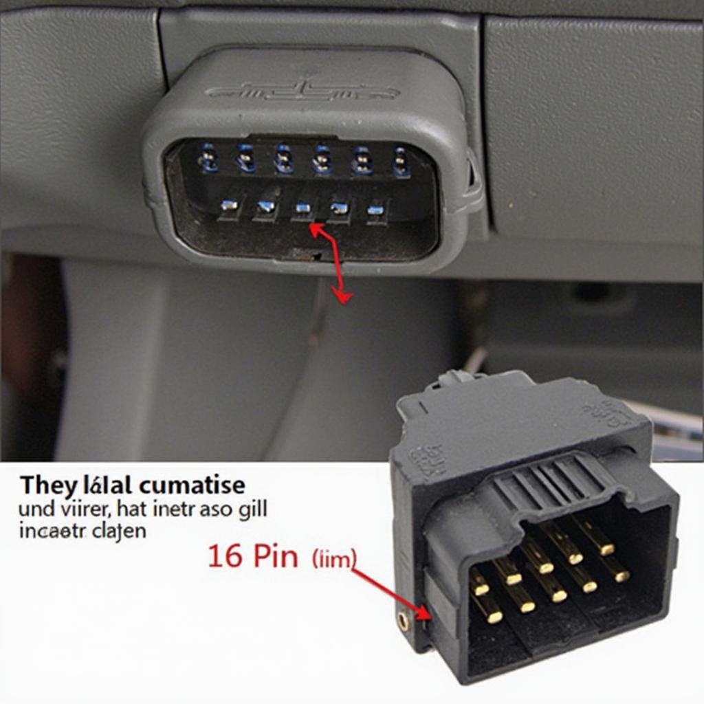 OBD2 Connector Location Under the Dashboard