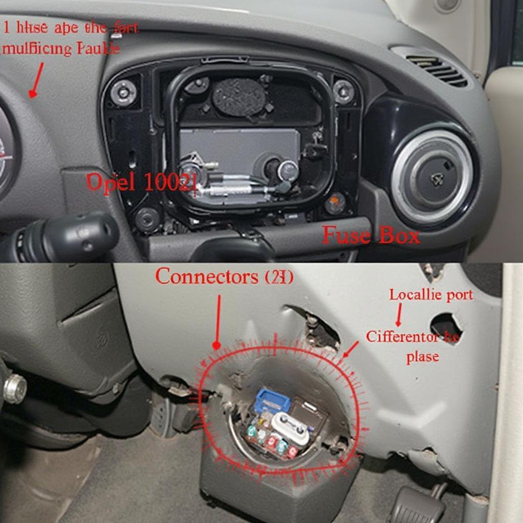 OBD2 Connector Location in Fiat Panda