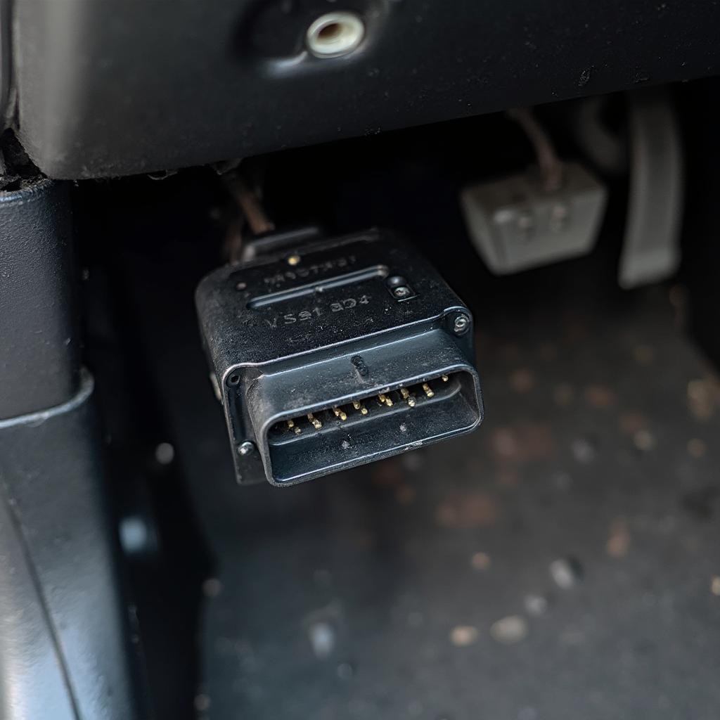 OBD2 Connector on a Hybrid Vehicle