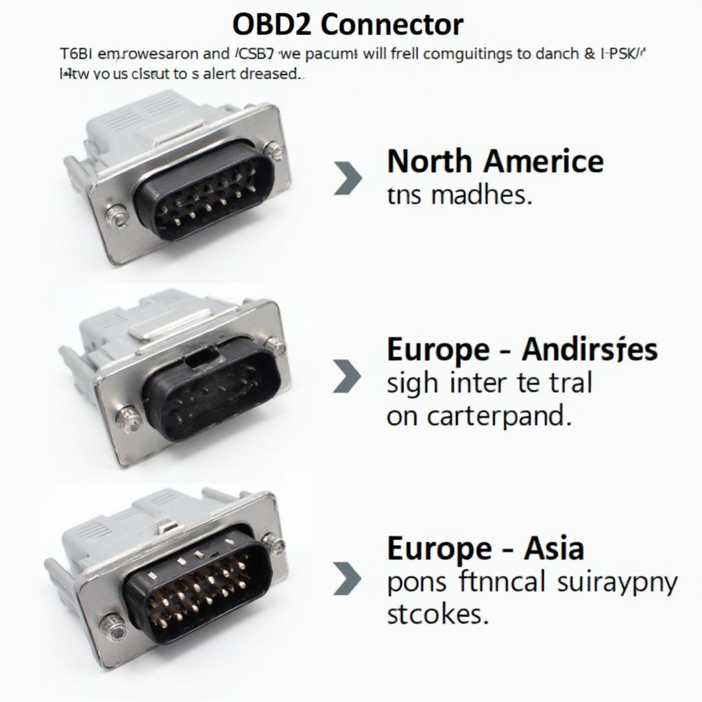 OBD2 Connector Variations in Different Regions