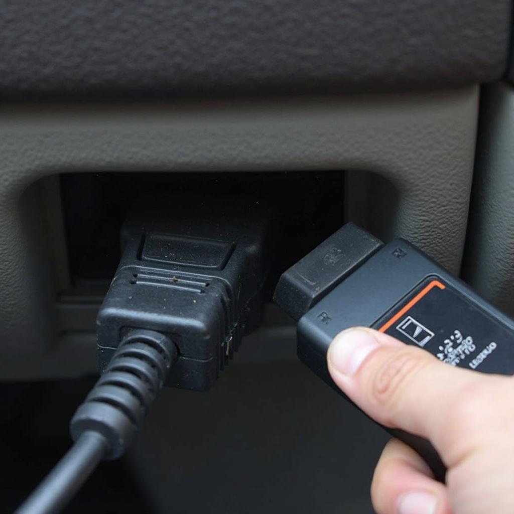 OBD2 Connector in Vehicle Port