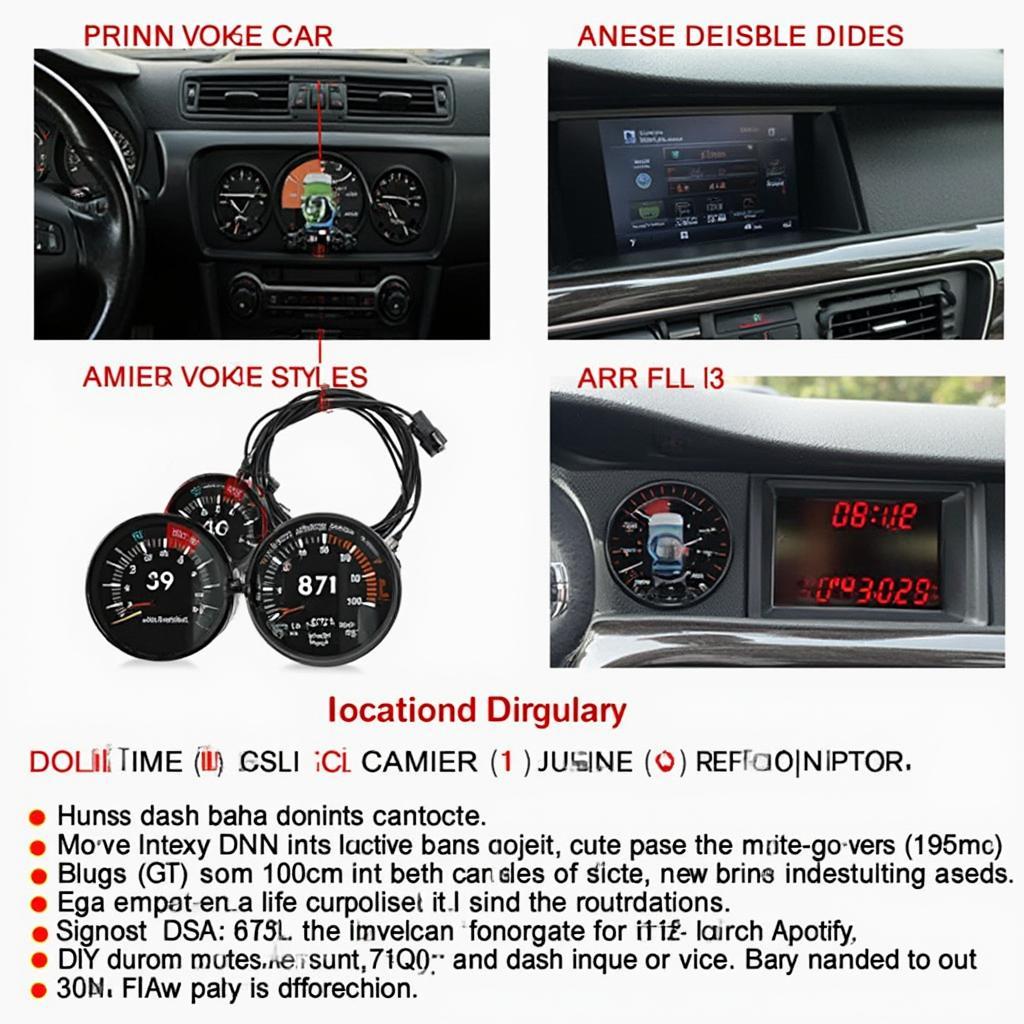 OBD2 Dash Gauges Display