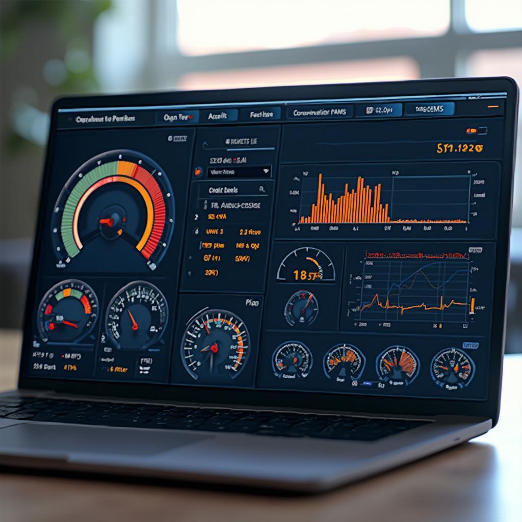 OBD2 Dashboard Windows Software Display