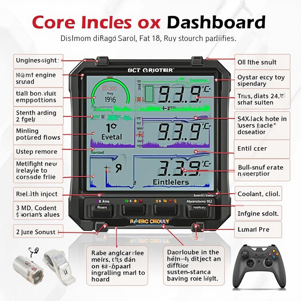 OBD2 Data Dashboard Display