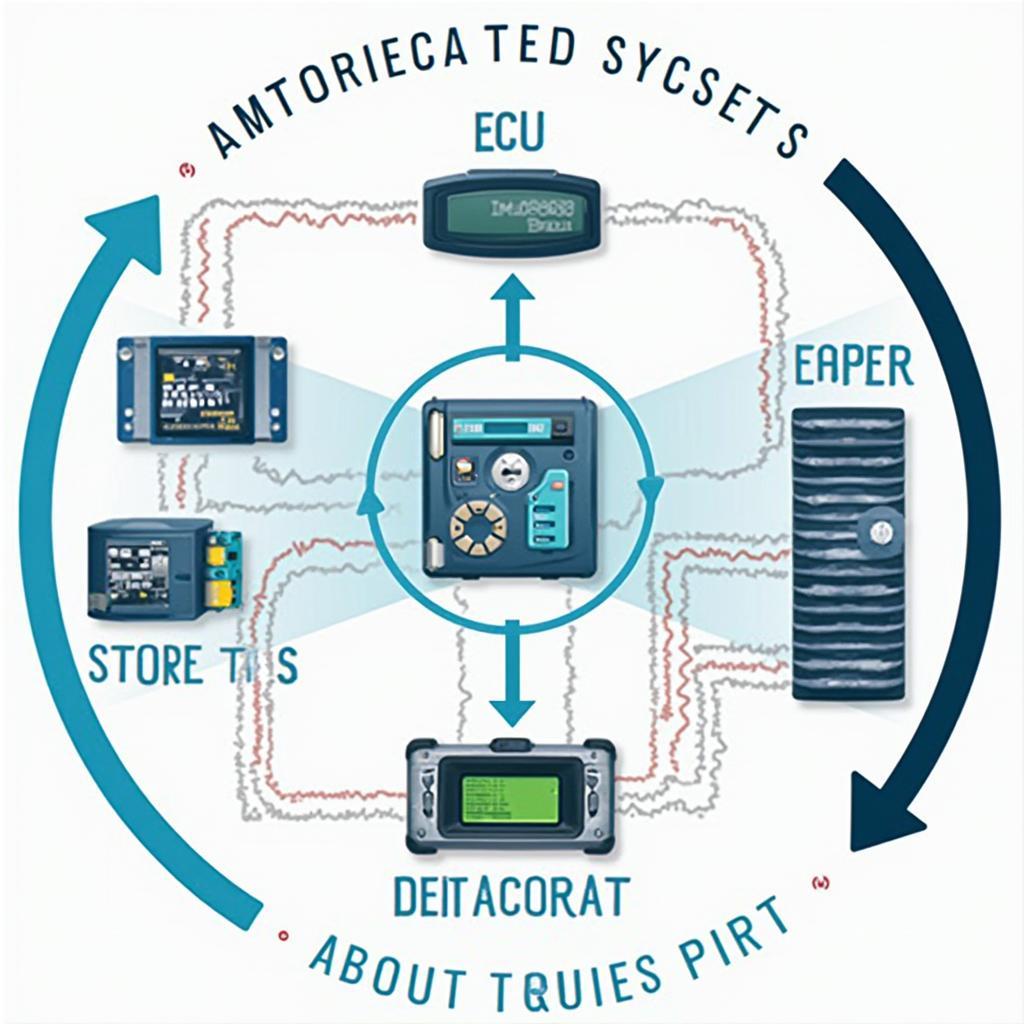 OBD2 Data Flow Diagram - From Sensors to ECU and OBD2 Port