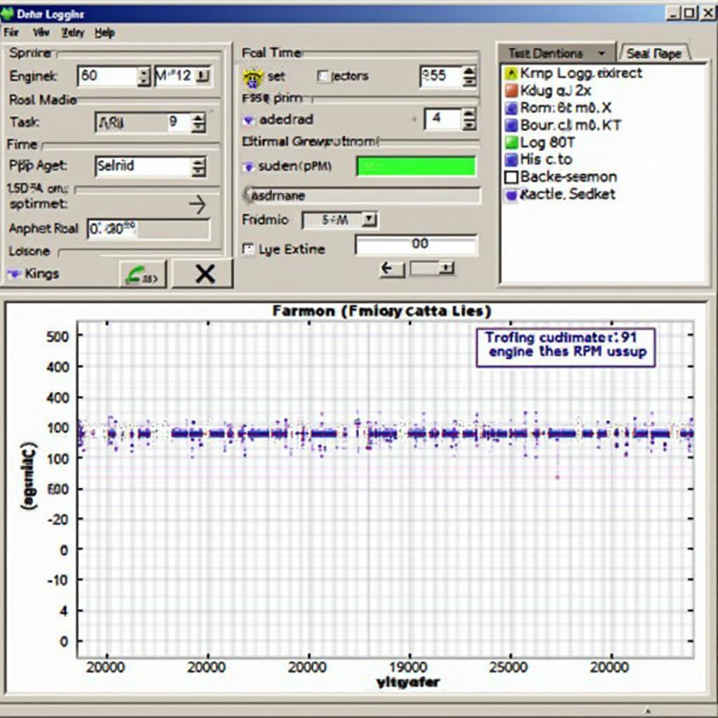 OBD2 Data Logging Software Interface